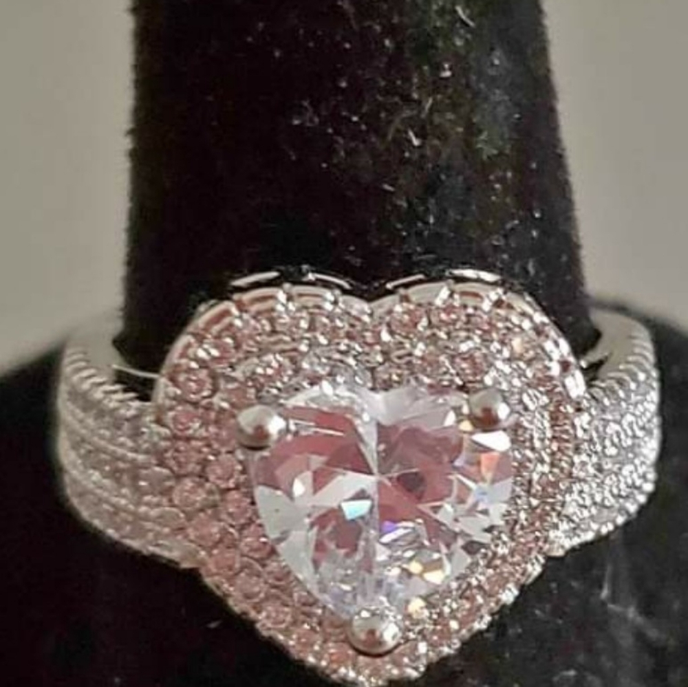 925 silver heart ring